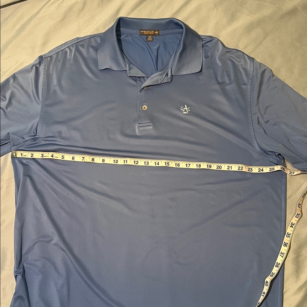 Peter Millar Sky Blue Summer Comfort Polo Shirt Men’s Size XL - Picture 4 of 10